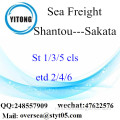 Shantou Port LCL Consolidatie Naar Sakata
